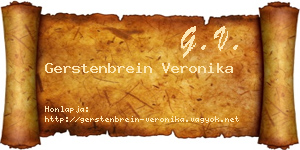 Gerstenbrein Veronika névjegykártya